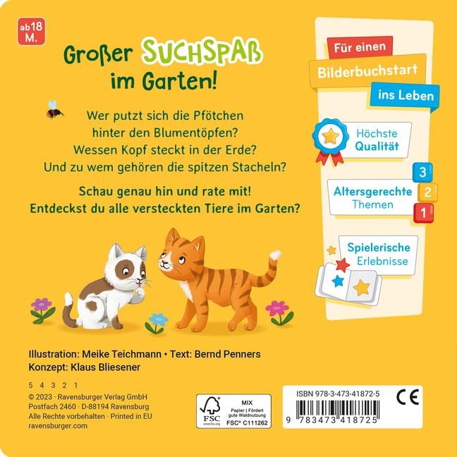 Bild: 9783473418725 | Rate mal: Wer lebt im Garten? | Bernd Penners | Buch | 24 S. | Deutsch