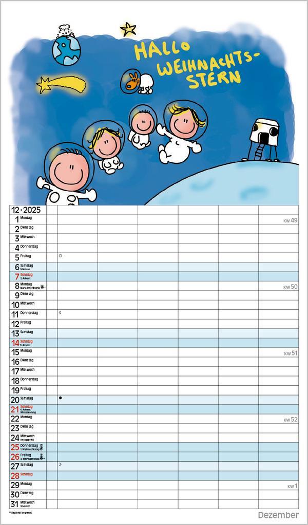 Bild: 9783731876885 | Unsere Familie ist die beste! 2025 | Verlag Korsch | Kalender | 14 S.