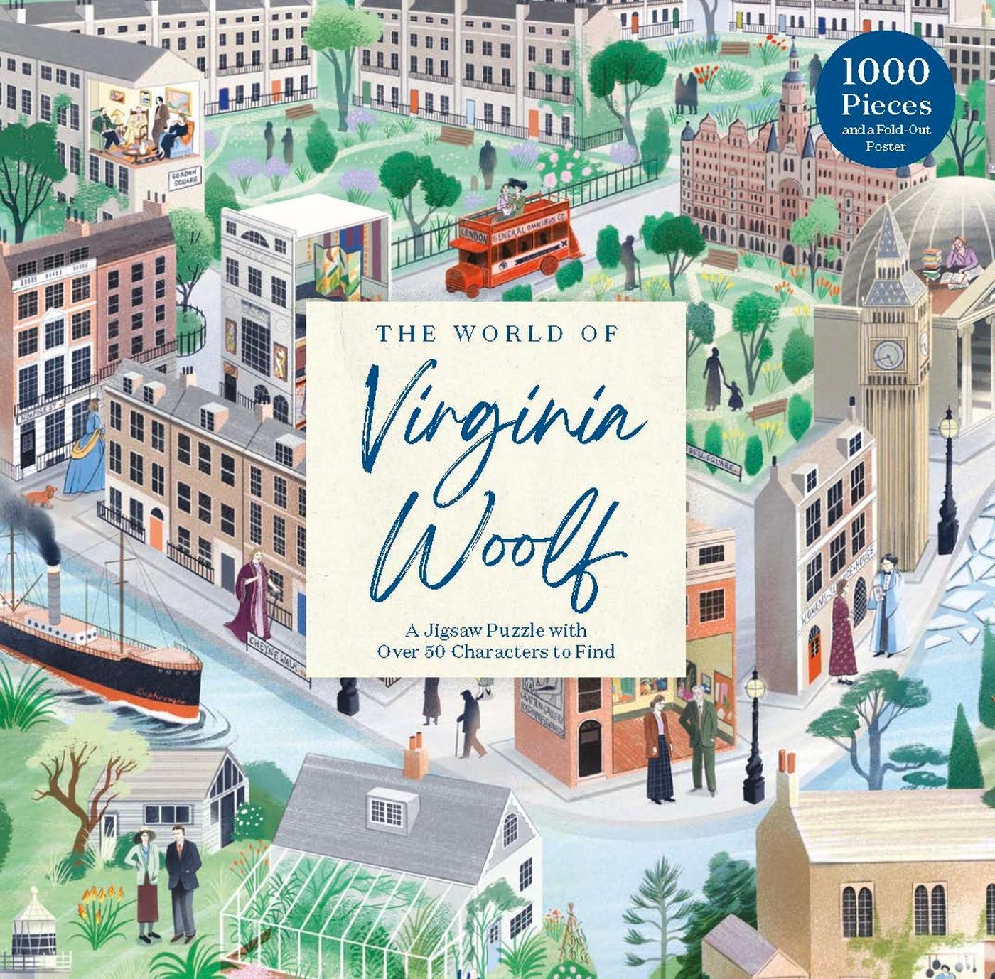 Cover: 9781399609111 | The World of Virginia Woolf | A 1000-piece Jigsaw Puzzle | Oliver