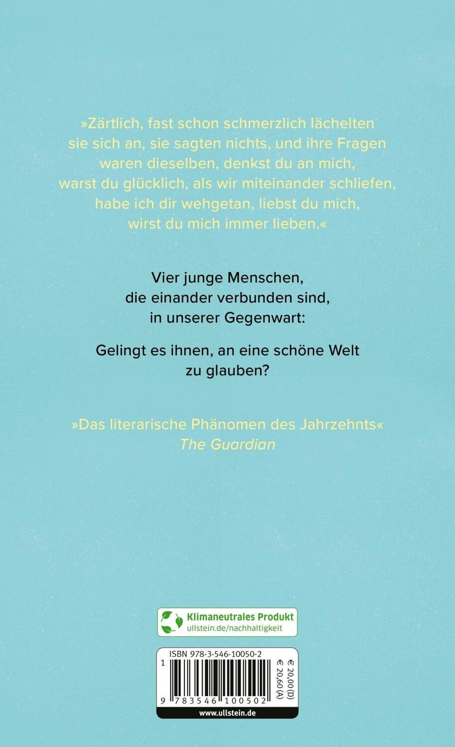 Rückseite: 9783546100502 | Schöne Welt, wo bist du | Sally Rooney | Buch | 352 S. | Deutsch