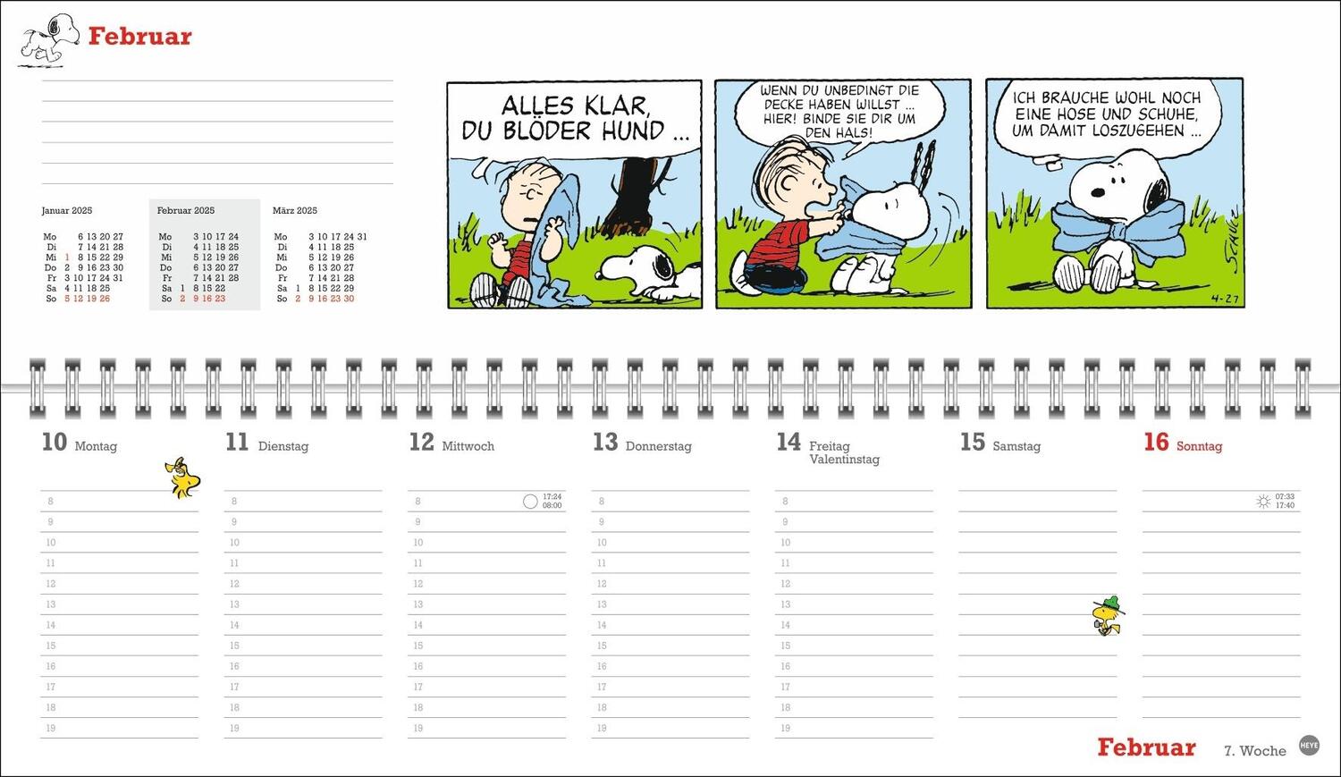 Bild: 9783756406555 | Peanuts Wochenquerplaner 2025 | Heye | Kalender | Spiralbindung | 2025