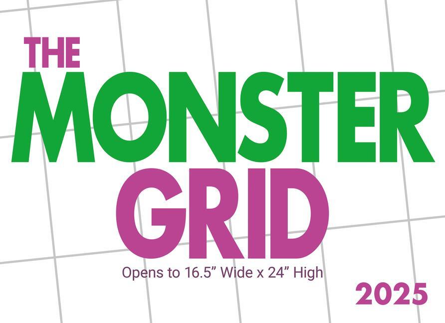 Cover: 9781529844405 | 2025 Monster Grid Wall Calendar | Carousel Calendars | Kalender | 2025