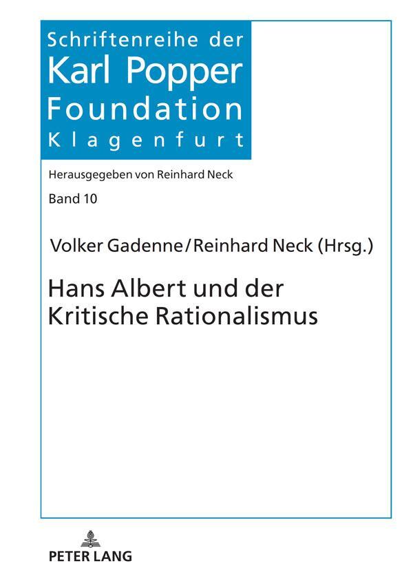 Cover: 9783631845288 | Hans Albert und der Kritische Rationalismus | Volker Gadenne (u. a.)