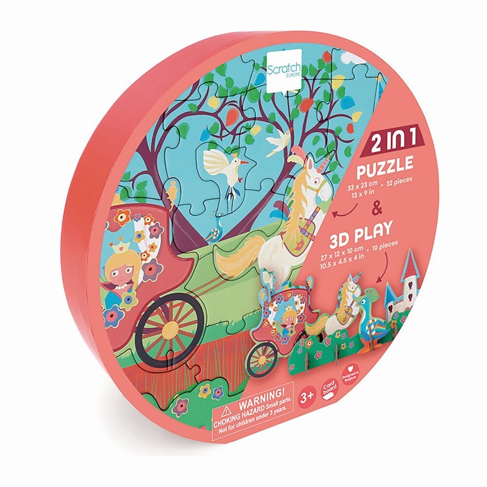 Cover: 5414561812012 | SCRATCH - 2in1 Spielpuzzle 3D Prinzessin 32 Teile | Spiel | 276181201