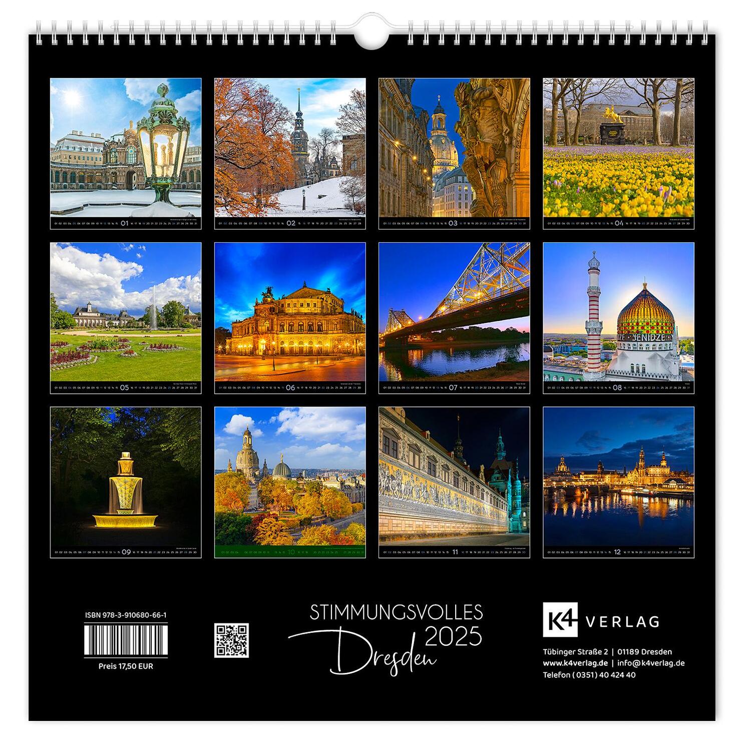 Bild: 9783910680661 | Kalender Stimmungsvolles Dresden 2025 | Peter Schubert | Kalender