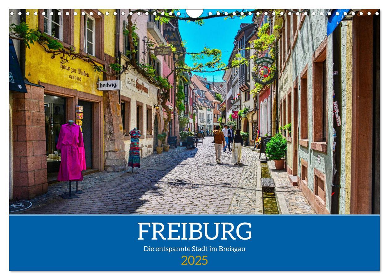 Cover: 9783383885532 | Freiburg - Die entspannte Stadt im Breisgau (Wandkalender 2025 DIN...