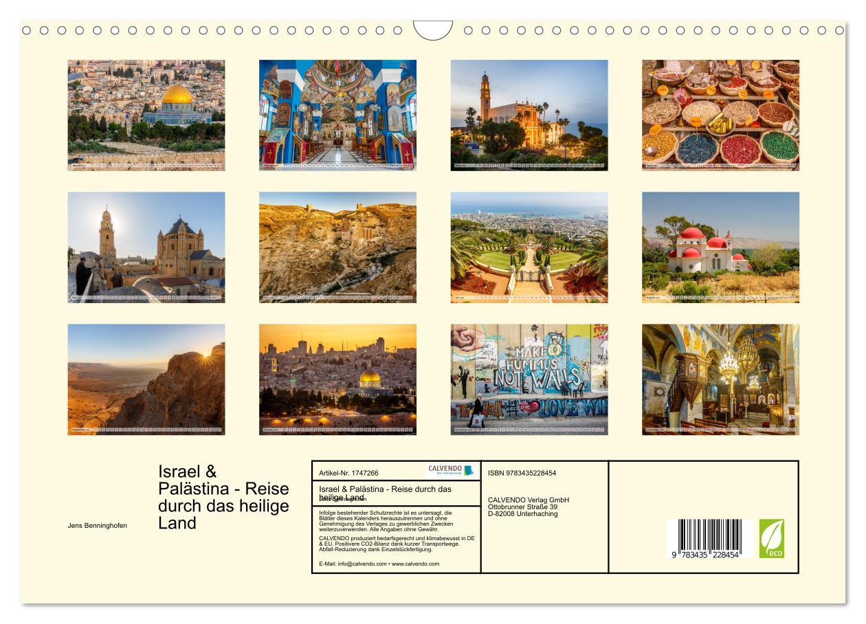 Bild: 9783435228454 | Israel &amp; Palästina - Reise durch das heilige Land (Wandkalender...