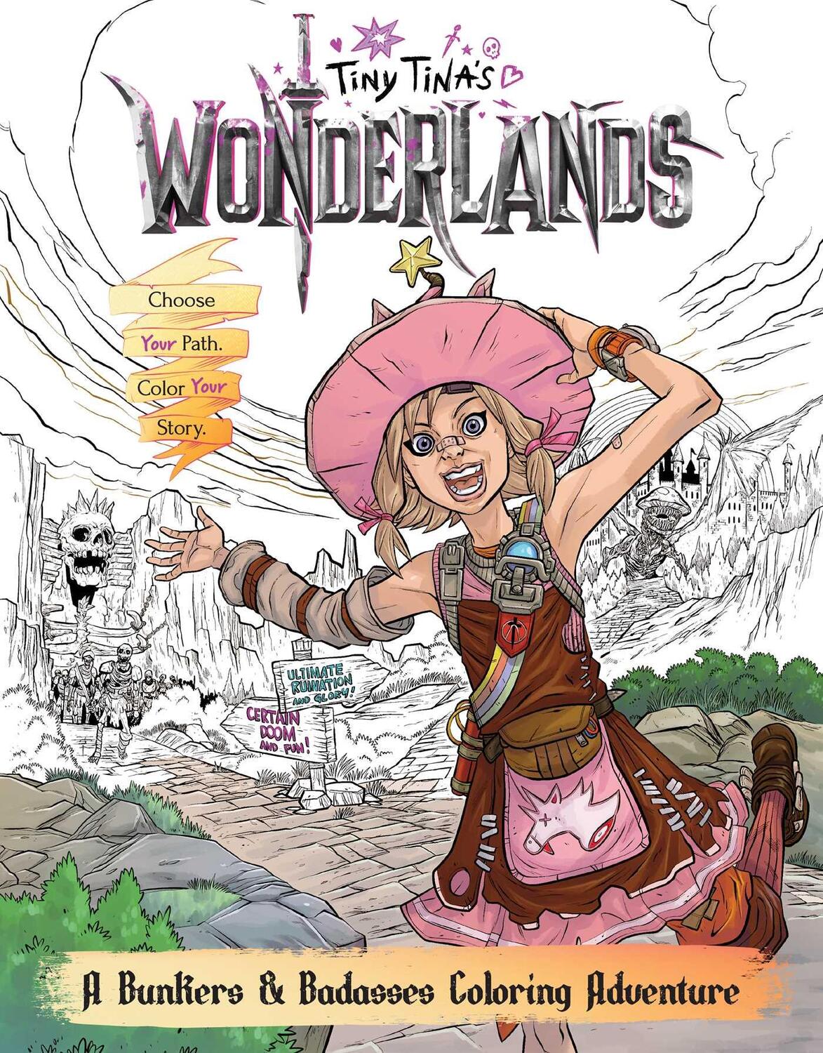 Cover: 9798886635621 | Tiny Tina's Wonderlands: A Bunkers &amp; Badasses Coloring Adventure