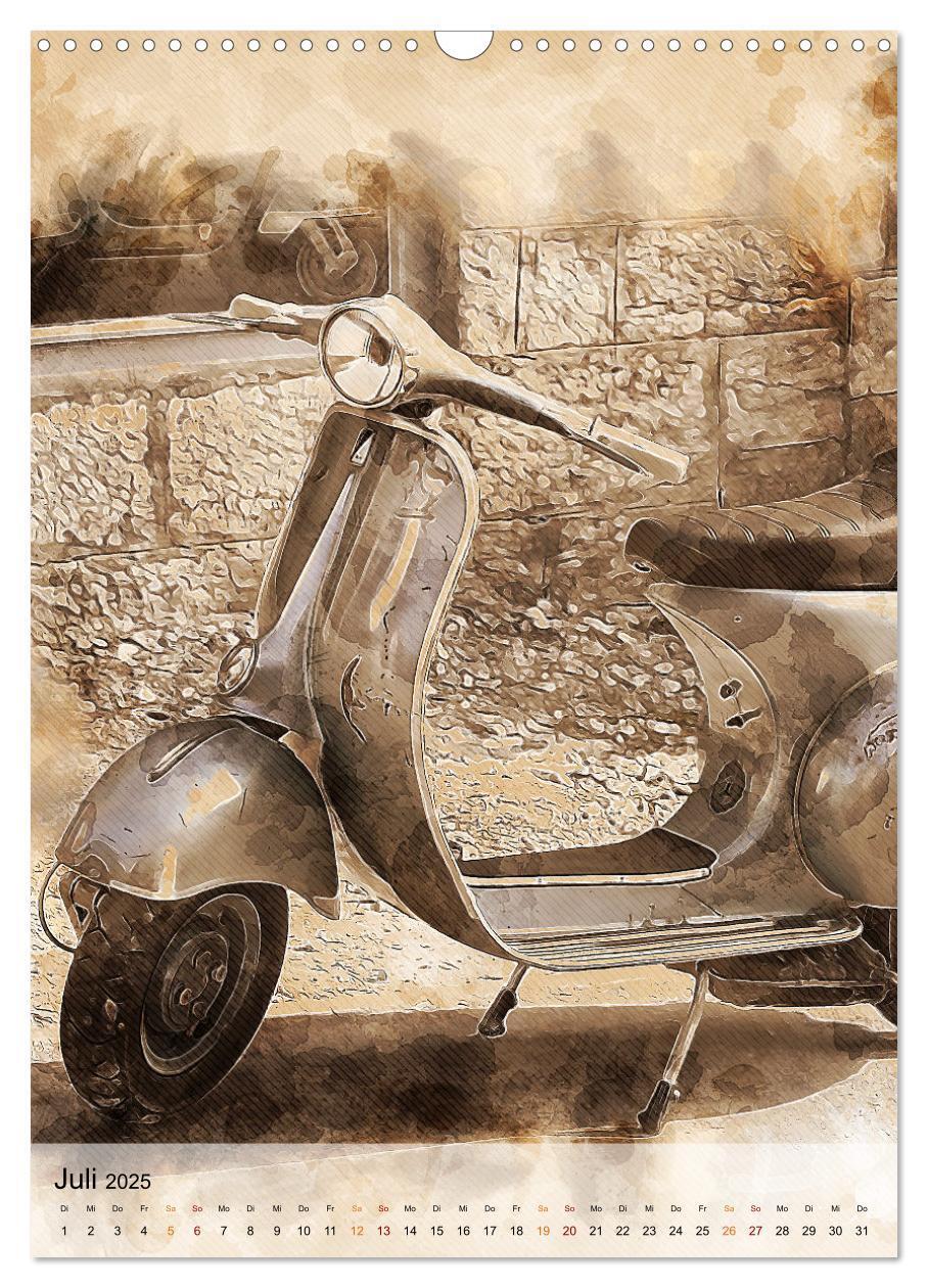 Bild: 9783435930906 | Motorroller - Vespa Galerie (Wandkalender 2025 DIN A3 hoch),...