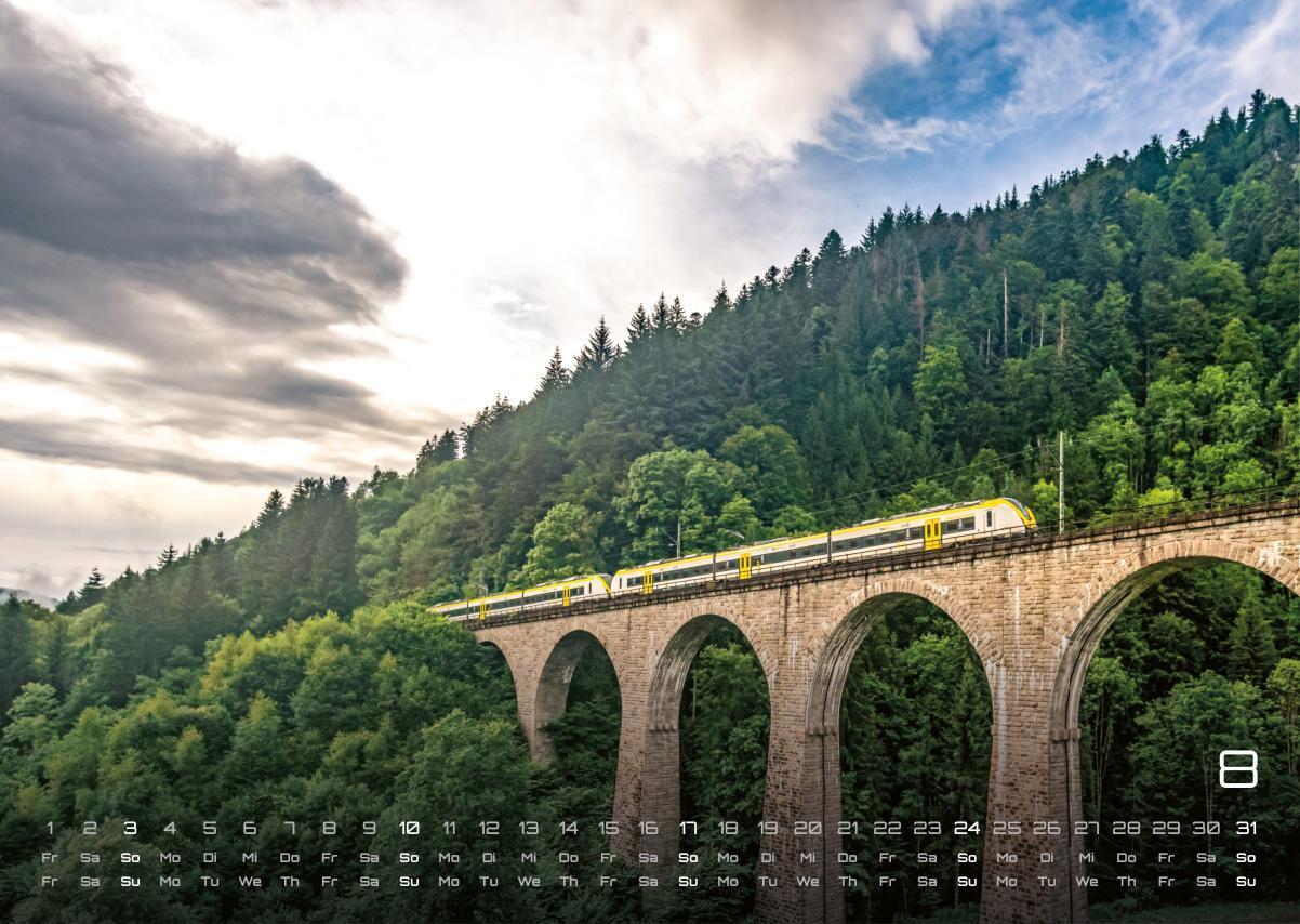 Bild: 9783986734503 | Eisenbahn - faszinierende Bahnwelt - 2025 - Kalender DIN A3 | Kalender