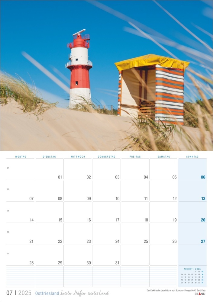 Bild: 9783964023469 | Ostfriesland Kalender 2025 - Inseln · Häfen · weites Land | Kalender