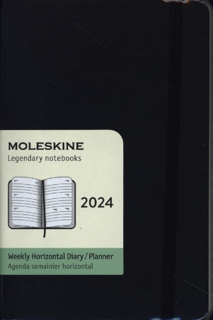 Cover: 8056598856804 | Moleskine 12 Monate Wochenkalender 2024, Pocket/A6, Schwarz | Buch