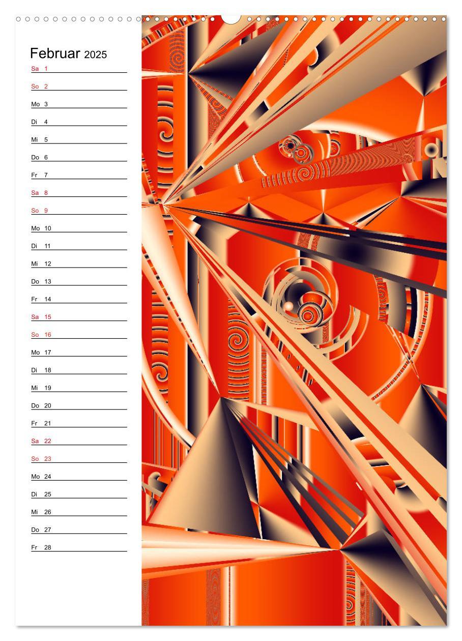 Bild: 9783435935680 | Geometrische Raumeindrücke Planer (Wandkalender 2025 DIN A2 hoch),...