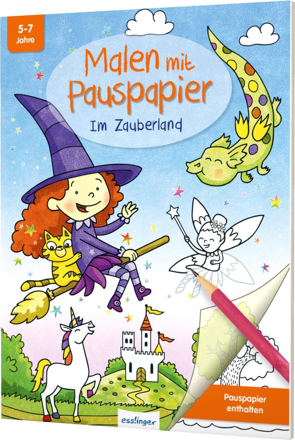 Cover: 9783480235872 | Malen mit Pauspapier: Im Zauberland | Kreativbuch für Kinder | Mark