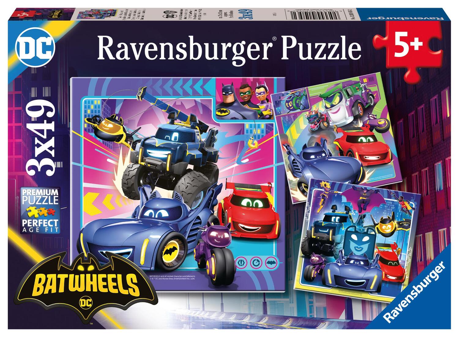 Cover: 4005555010562 | Ravensburger Kinderpuzzle 12001056 - An alle Batwheels! - 3x49...