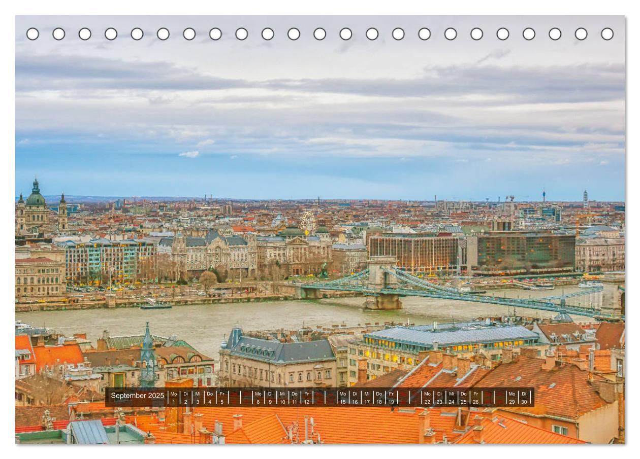 Bild: 9783435143658 | Budapest - Die Stadt an der Donau (Tischkalender 2025 DIN A5 quer),...