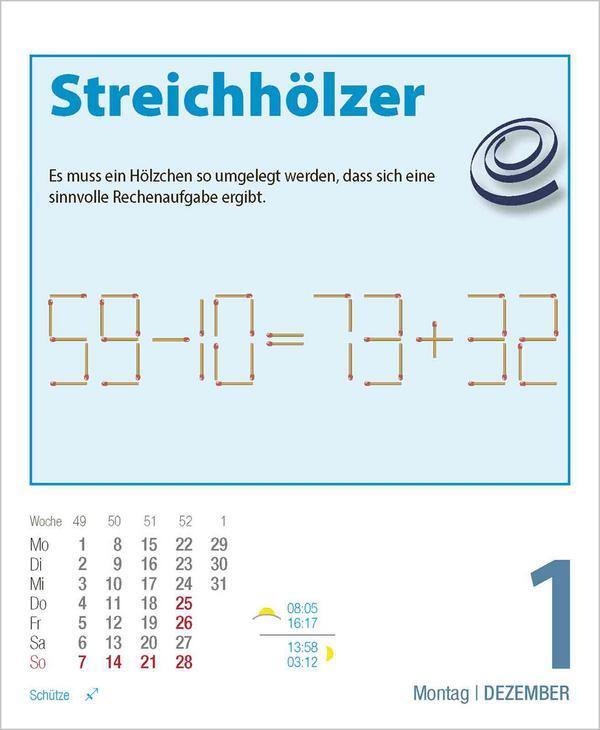 Bild: 9783731877387 | Gehirnjogging 2025 | Verlag Korsch | Kalender | 328 S. | Deutsch