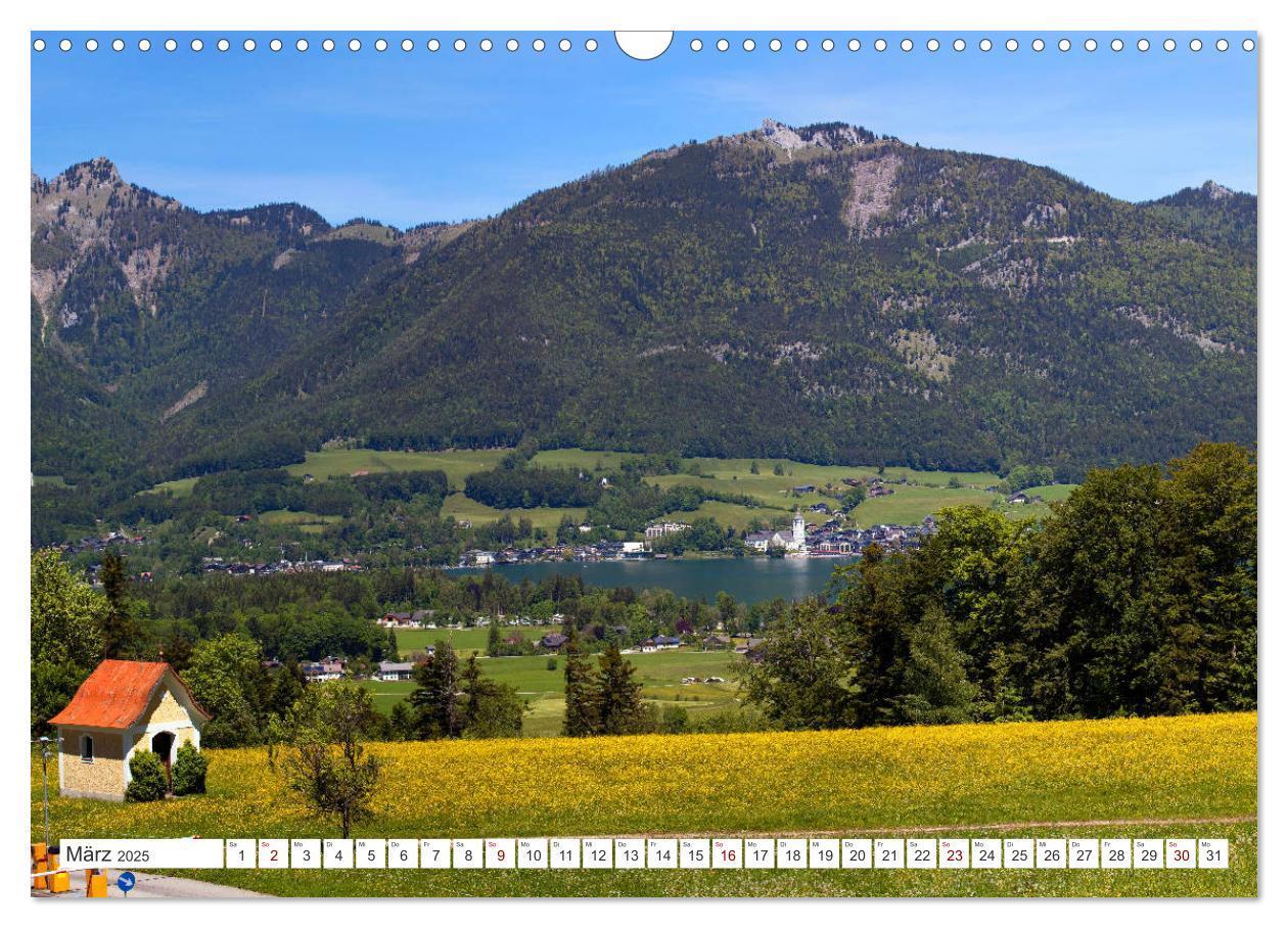 Bild: 9783435386123 | Der schöne Wolfgangsee im Salzkammergut (Wandkalender 2025 DIN A3...