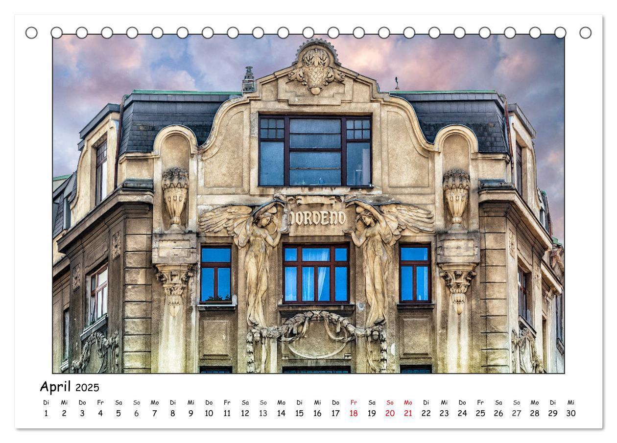 Bild: 9783435254699 | Wiener Jugendstil-Fassaden (Tischkalender 2025 DIN A5 quer),...