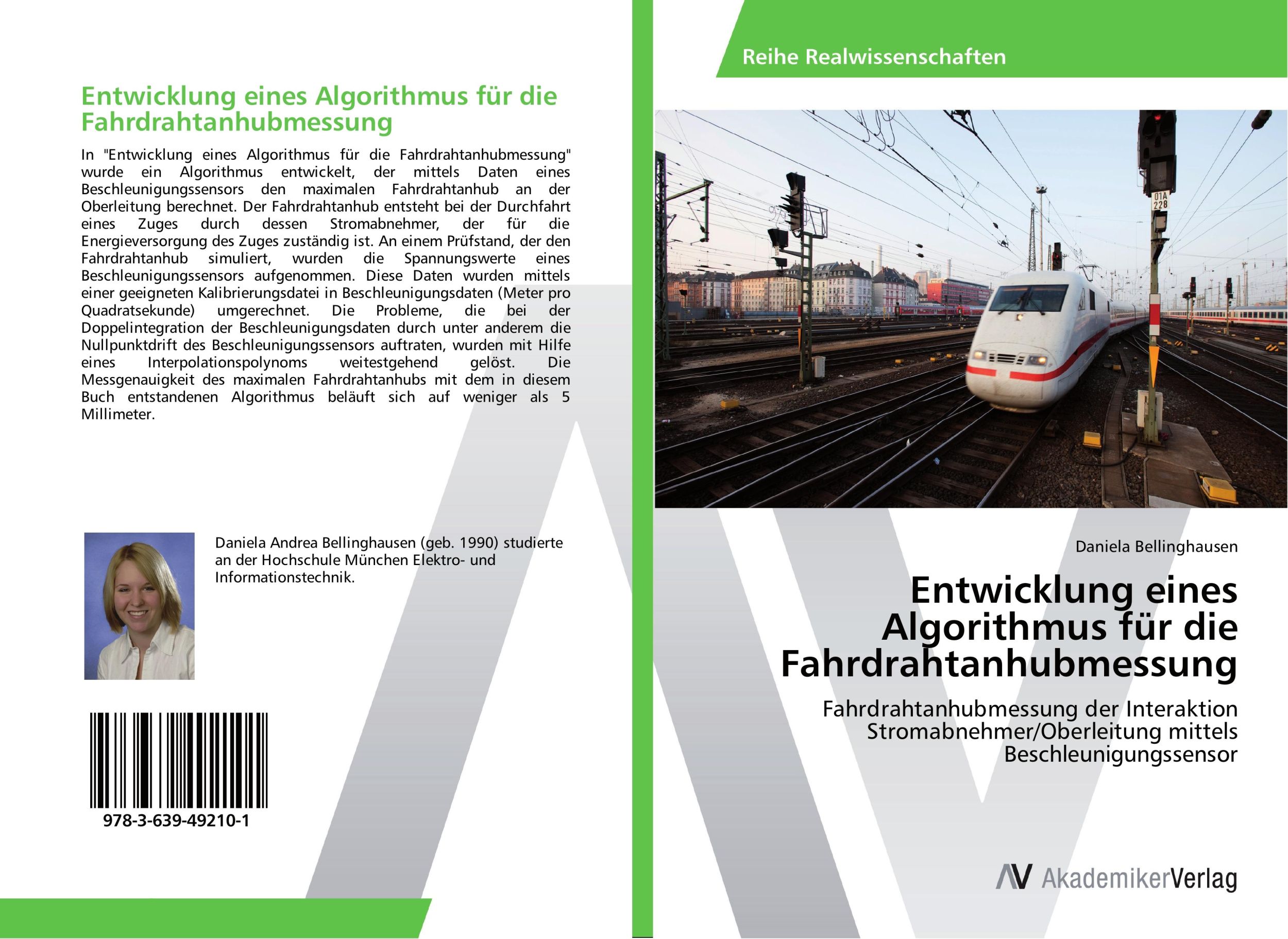 Cover: 9783639492101 | Entwicklung eines Algorithmus für die Fahrdrahtanhubmessung | Buch