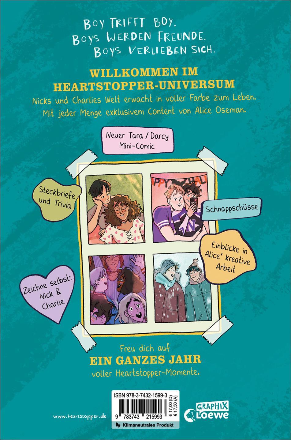 Rückseite: 9783743215993 | Heartstopper - Ein ganzes Jahr (Yearbook) | Alice Oseman | Buch | 2022