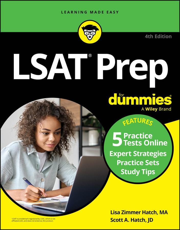 Cover: 9781394262311 | LSAT Prep for Dummies | Book + 5 Practice Tests Online | Hatch (u. a.)