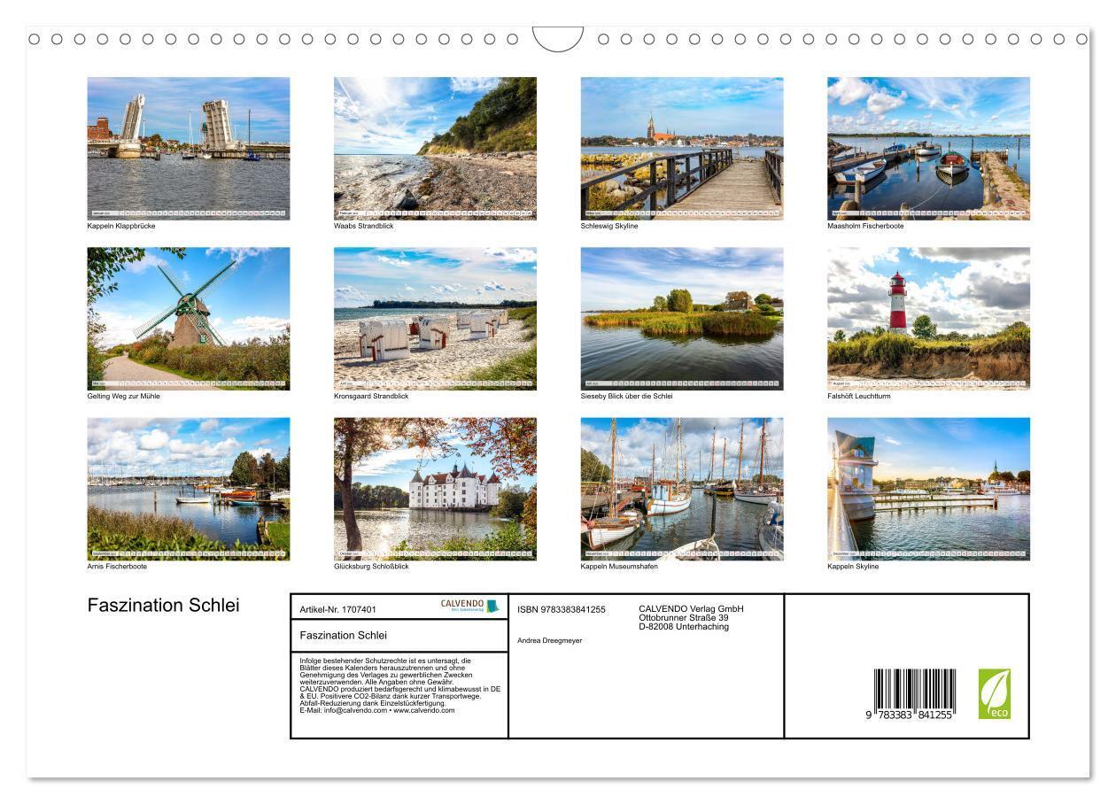 Bild: 9783383841255 | Faszination Schlei (Wandkalender 2025 DIN A3 quer), CALVENDO...