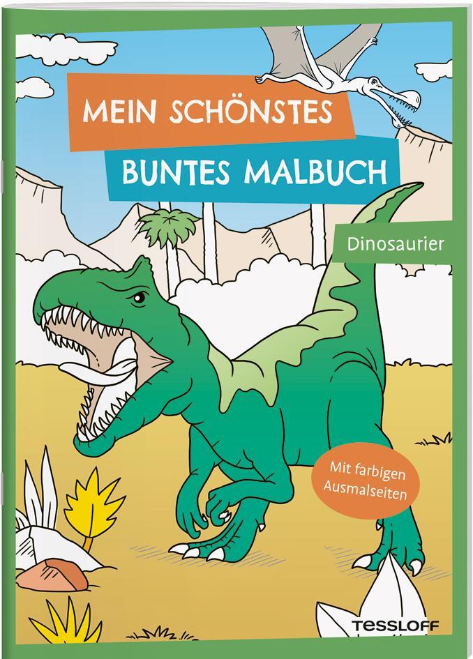 Cover: 9783788645168 | Mein schönstes buntes Malbuch. Dinosaurier | Stefan Lohr | Broschüre