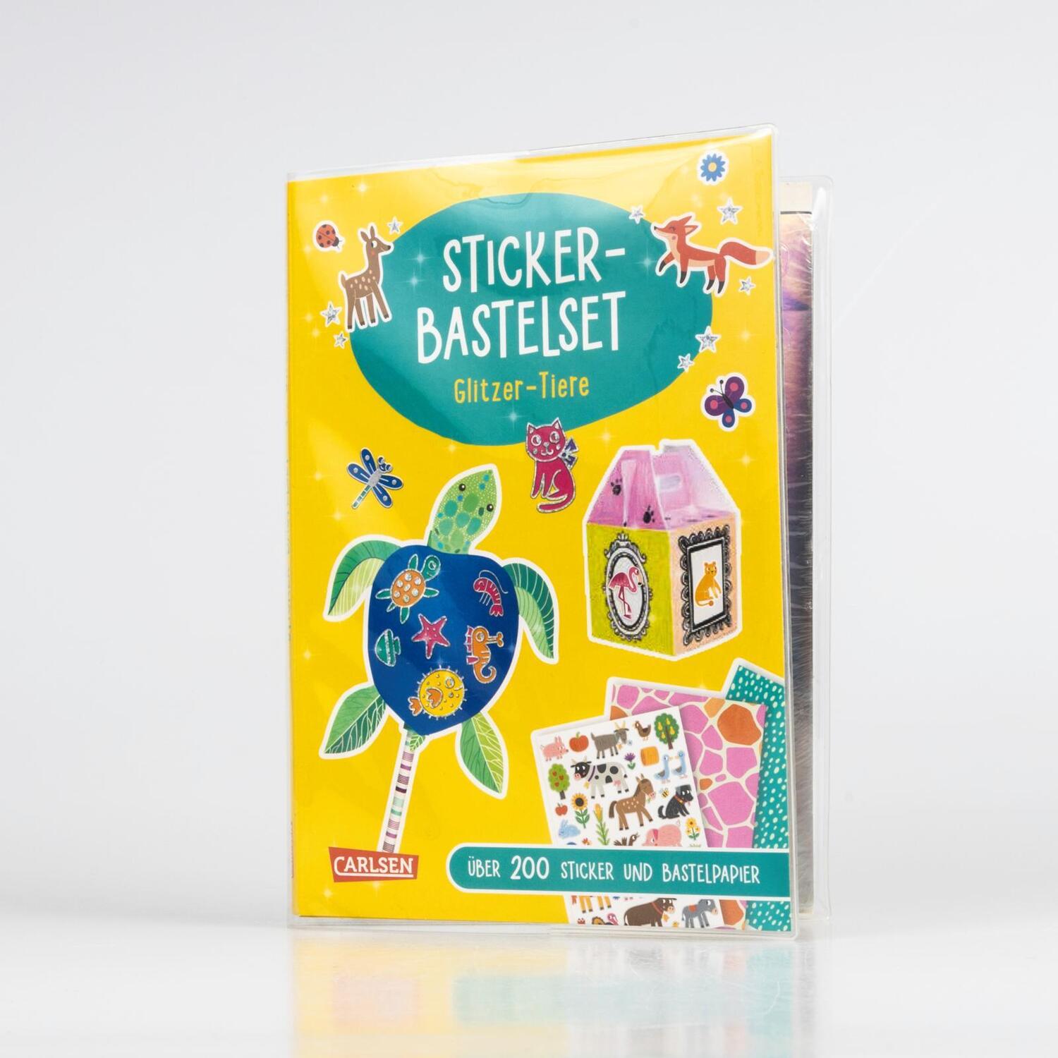 Bild: 9783551191892 | Sticker-Bastelset: Glitzer-Tiere | Anton Poitier | Taschenbuch | 16 S.