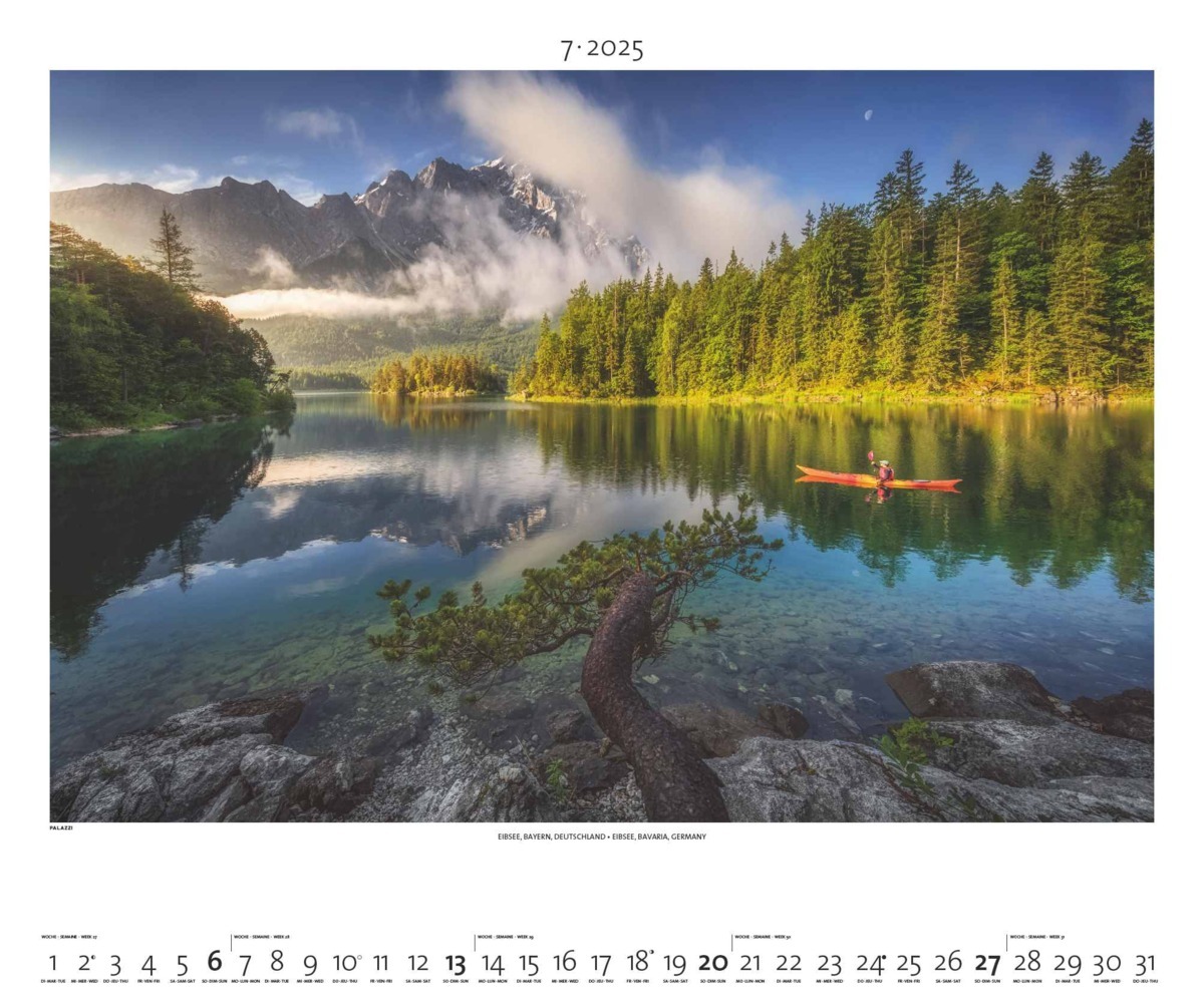 Bild: 4251734300690 | PALAZZI - Outdoor 2025 Wandkalender, 60x50cm, Posterkalender mit...