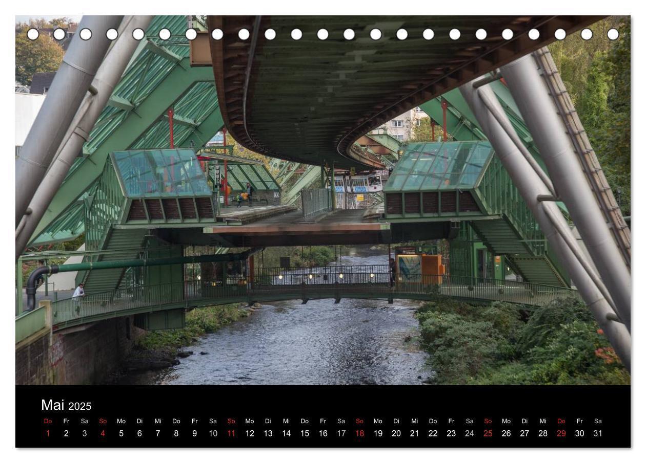 Bild: 9783435526369 | Die Wuppertaler Schwebebahn (Tischkalender 2025 DIN A5 quer),...