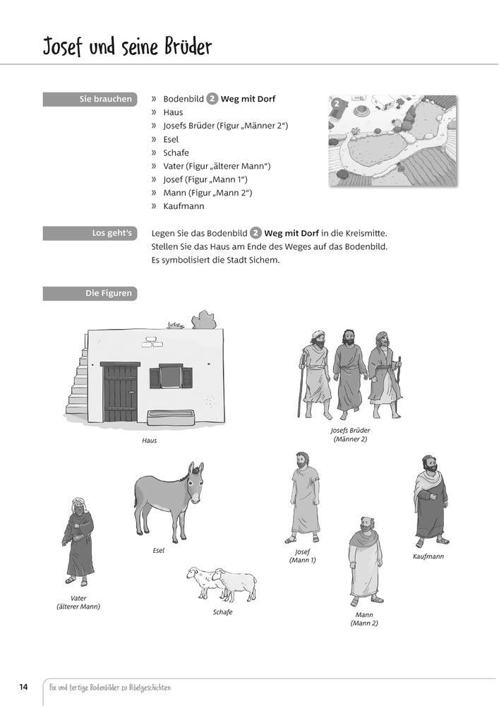 Bild: 9783834660589 | Fix und fertige Bodenbilder zu Bibelgeschichten | Aline Kurt | Buch