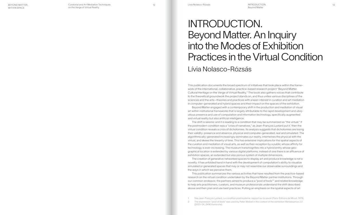 Bild: 9783775756167 | Beyond Matter, Within Space | Lívia Nolasco-Rózsás (u. a.) | Buch