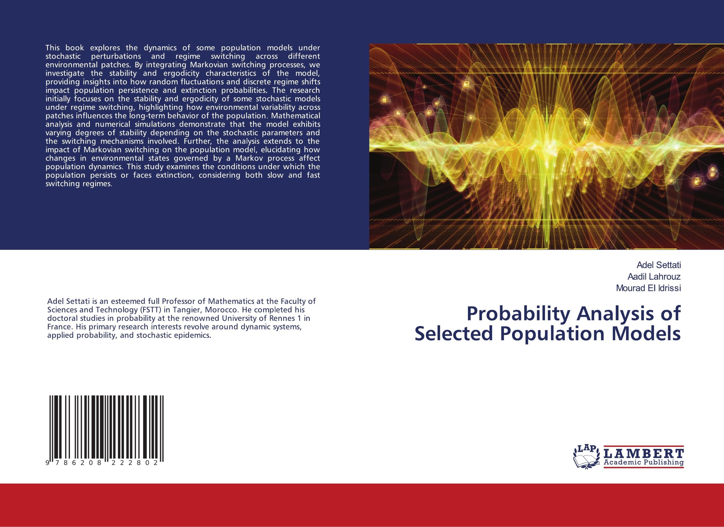 Cover: 9786208222802 | Probability Analysis of Selected Population Models | Settati (u. a.)