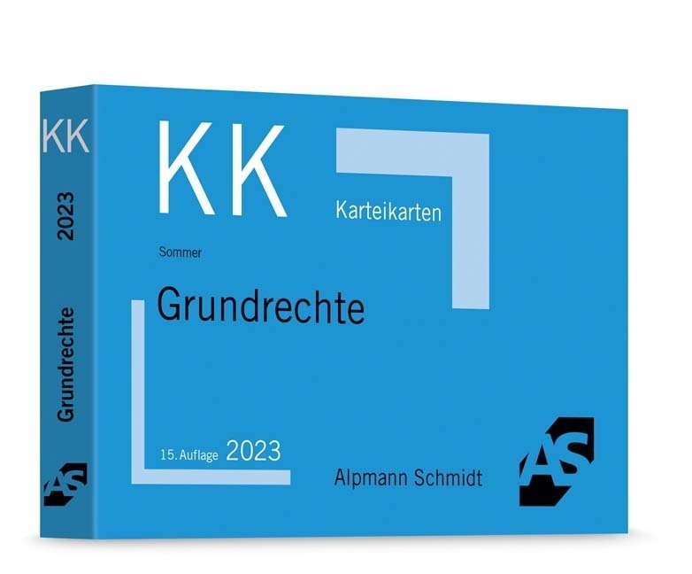 Cover: 9783867528597 | Karteikarten Grundrechte | Christian Sommer | Buch | 86 Karteikarten