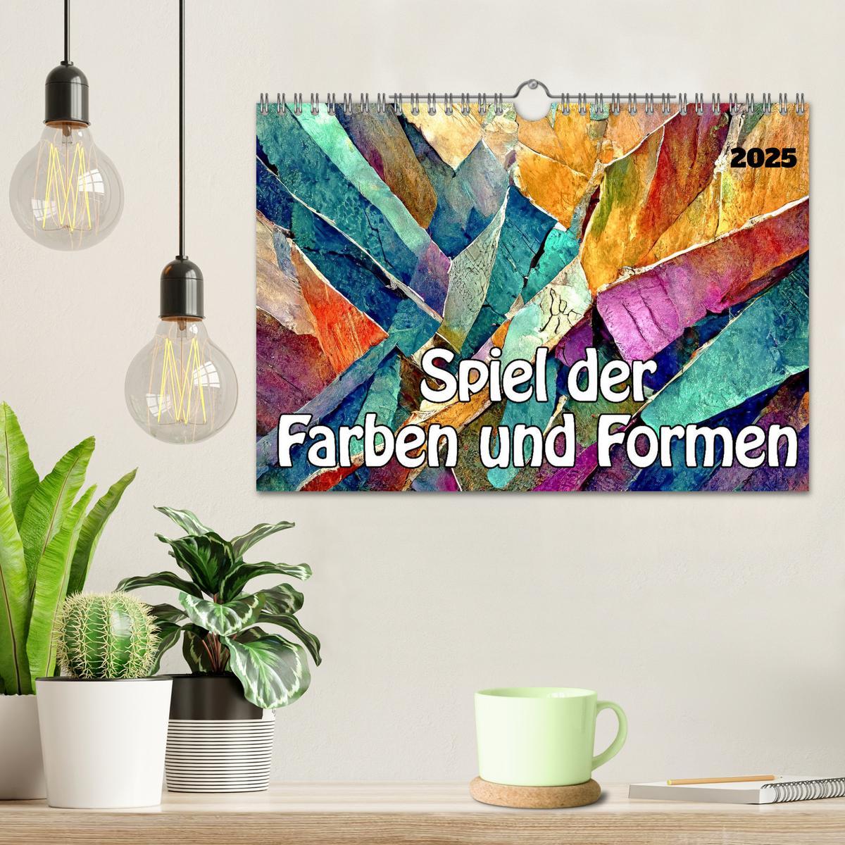 Bild: 9783383830969 | Spiel der Farben und Formen (Wandkalender 2025 DIN A4 quer),...