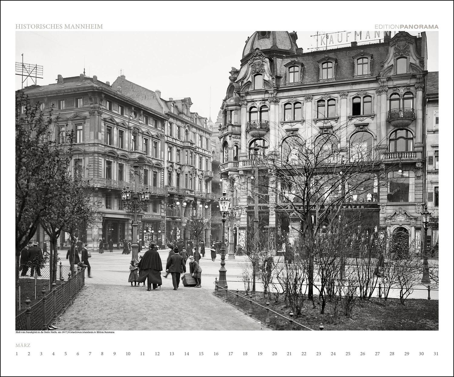 Bild: 9783898236331 | Historisches Mannheim. Die Quadratestadt um 1900 | Kalender | XIV