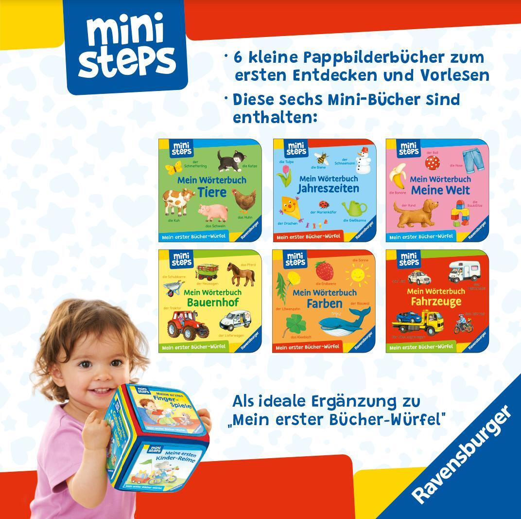 Rückseite: 9783473317714 | ministeps: Mein erster Bücher-Würfel: Meine ersten Wörter (Bücher-Set)