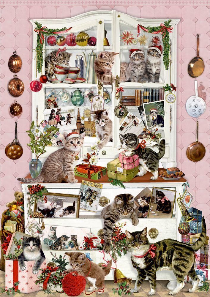 Bild: 4050003943695 | Wand-Adventskalender - Katzen im Advent | Barbara Behr | Kalender