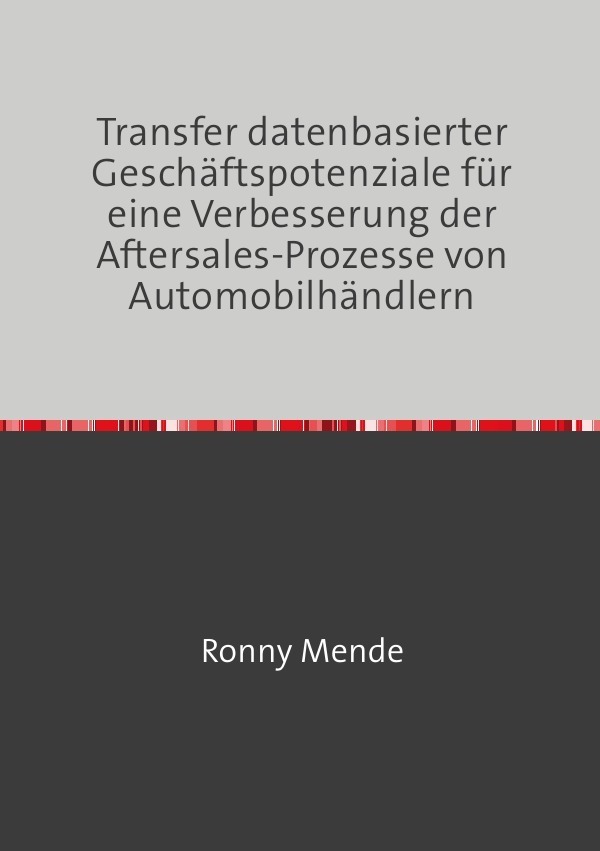 Cover: 9783748533054 | Transfer datenbasierter Geschäftspotenziale für eine Verbesserung...