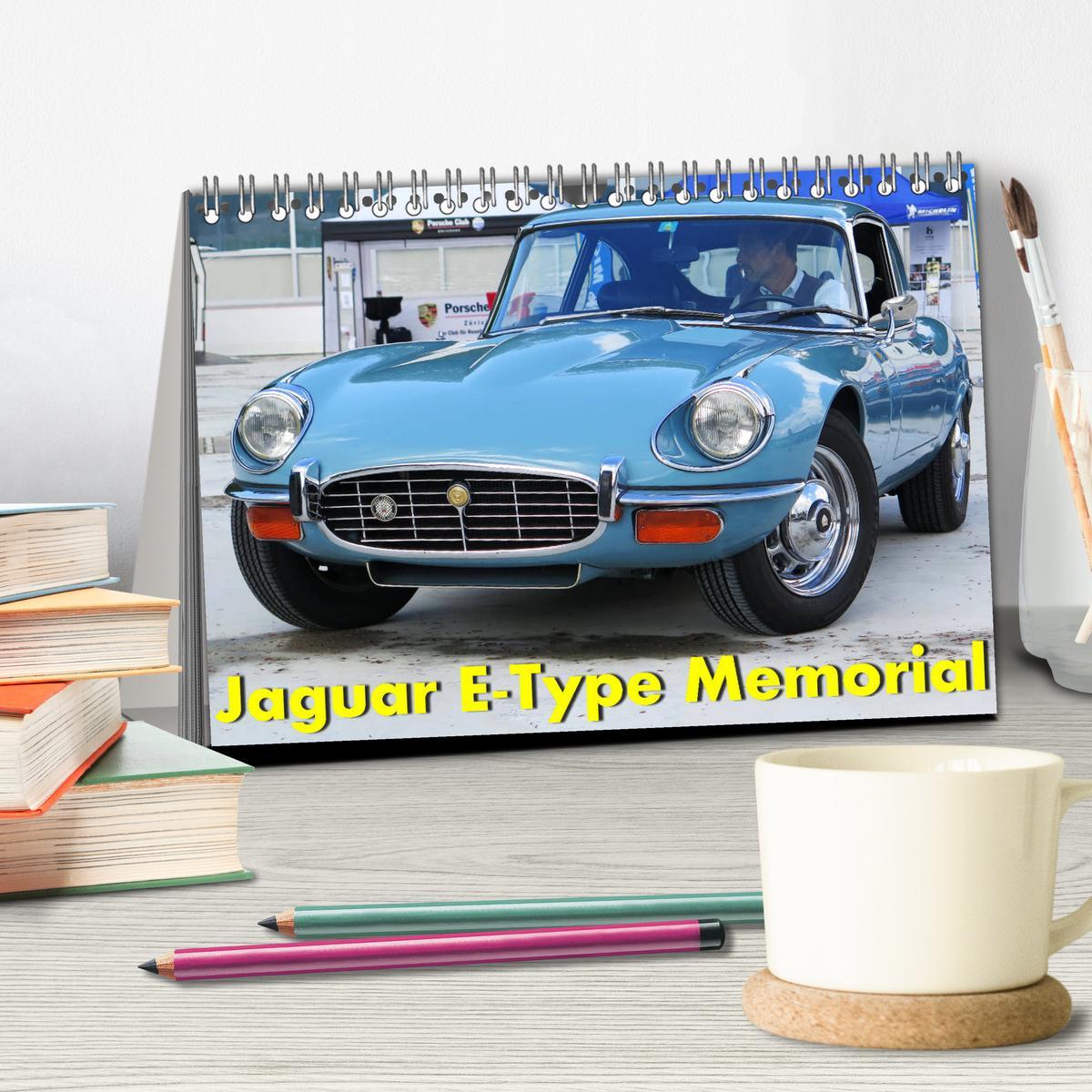 Bild: 9783435134243 | Jaguar E-Type Memorial (Tischkalender 2025 DIN A5 quer), CALVENDO...