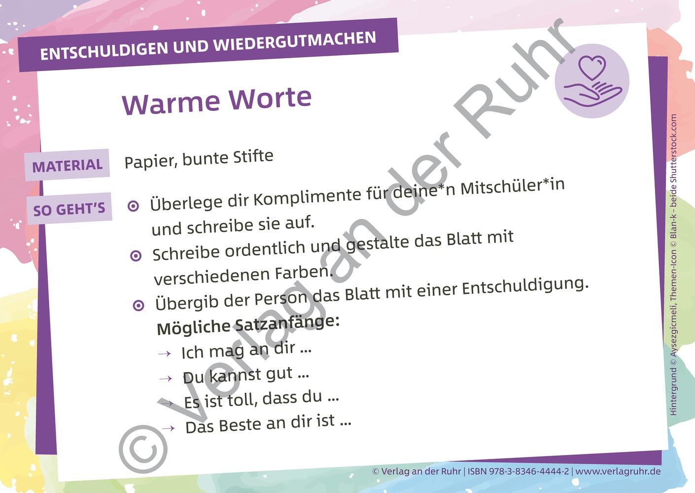 Bild: 9783834644442 | Die Positivity-Kartei für ein gutes Klassenklima | Ruhr | Box | 86 S.