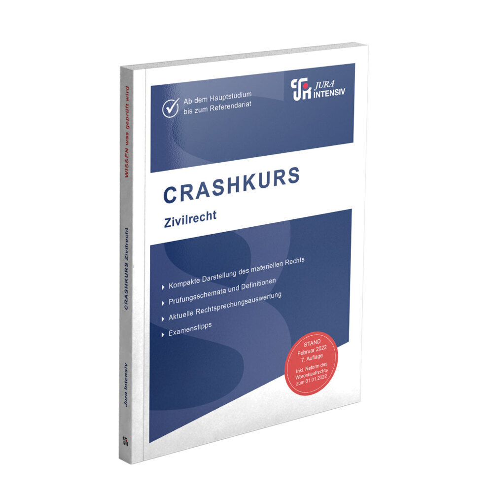 Cover: 9783967121414 | CRASHKURS Zivilrecht | Ab dem Hauptstudium bis zum Referendariat