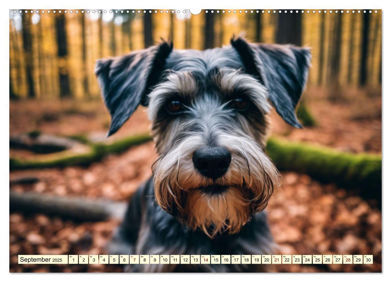 Bild: 9783457037423 | Schnauzer - vielseitige Allrounder (Wandkalender 2025 DIN A2 quer),...