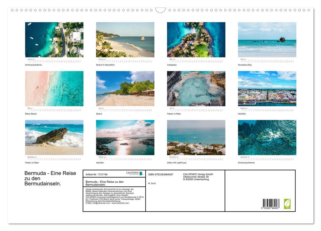 Bild: 9783383984587 | Bermuda - Eine Reise zu den Bermudainseln. (Wandkalender 2025 DIN...