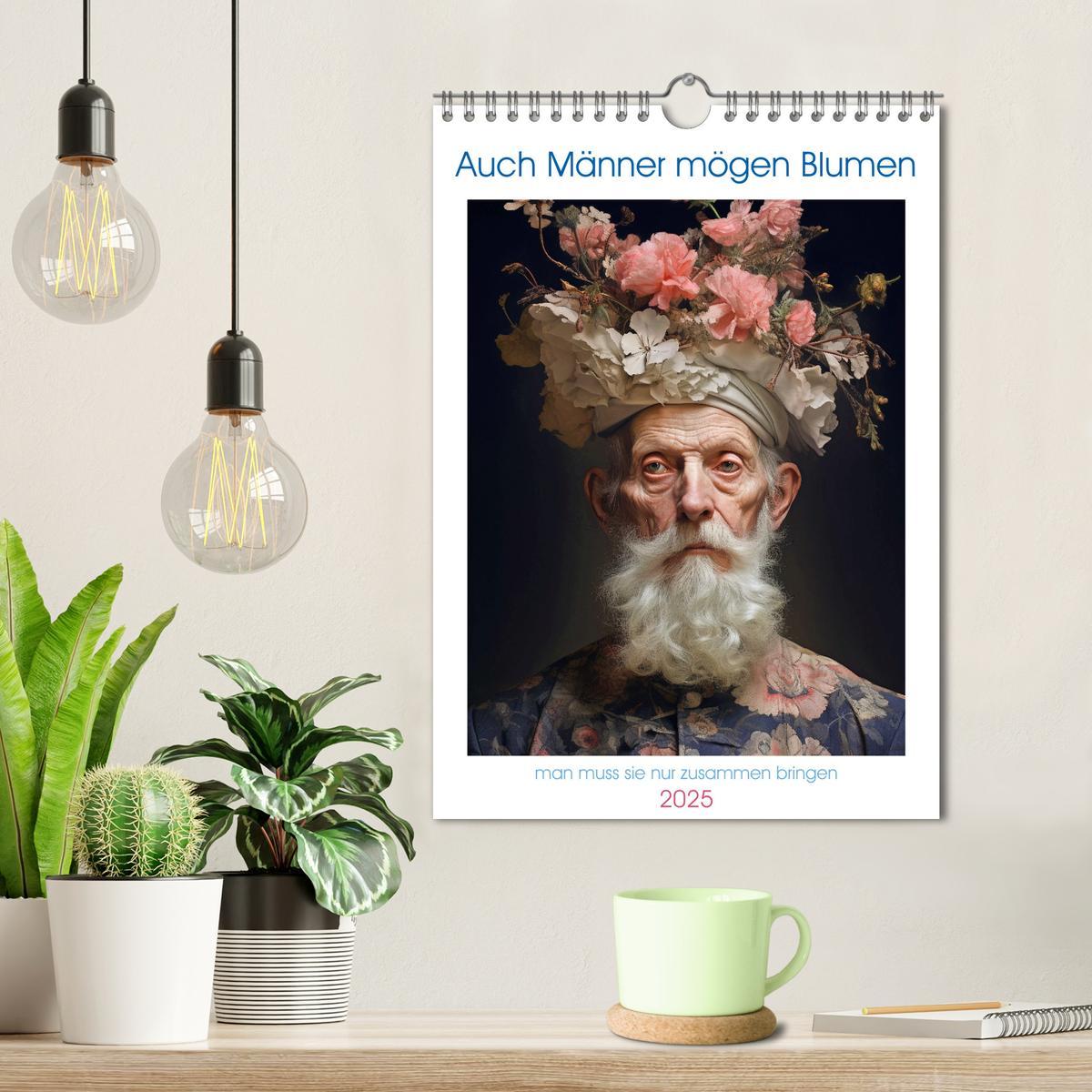 Bild: 9783435855230 | Auch Männer mögen Blumen (Wandkalender 2025 DIN A4 hoch), CALVENDO...