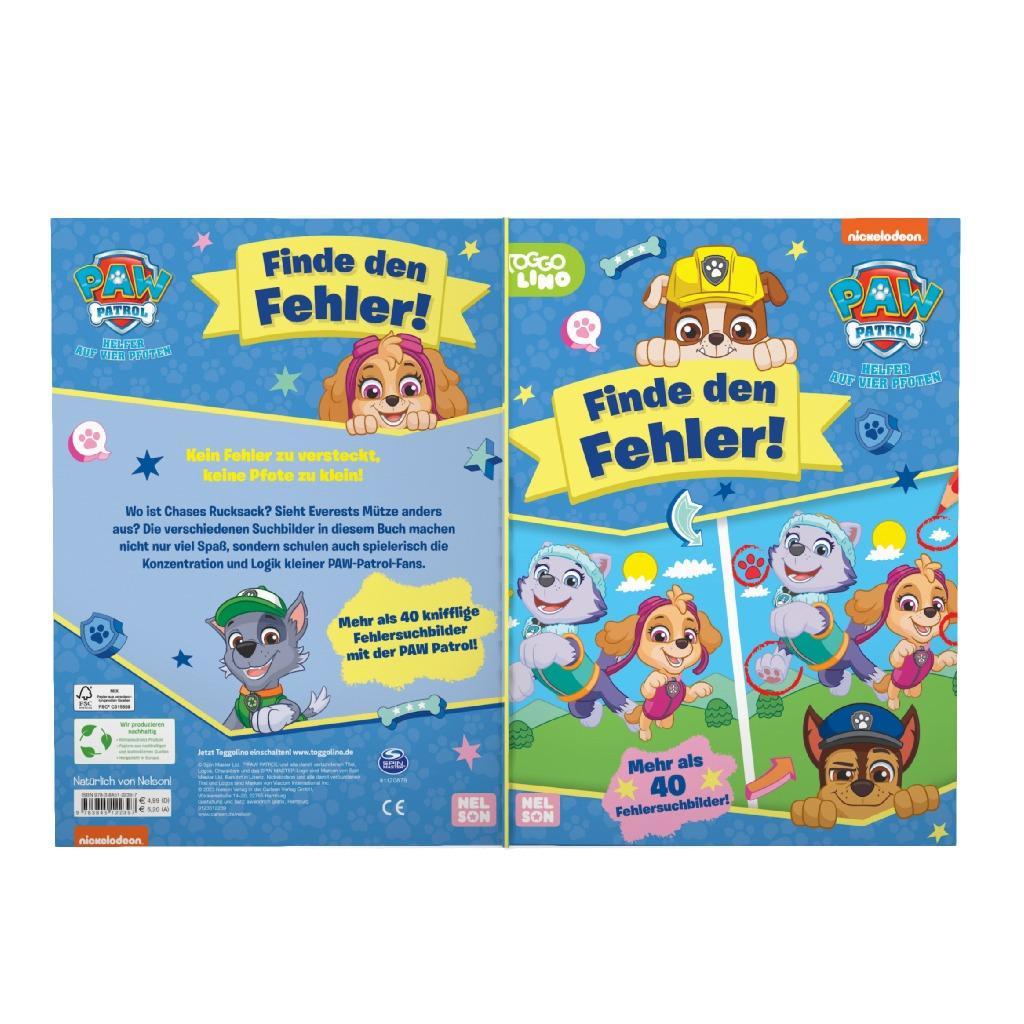 Bild: 9783845122397 | PAW Patrol Kindergartenheft: Finde den Fehler! | Taschenbuch | 48 S.