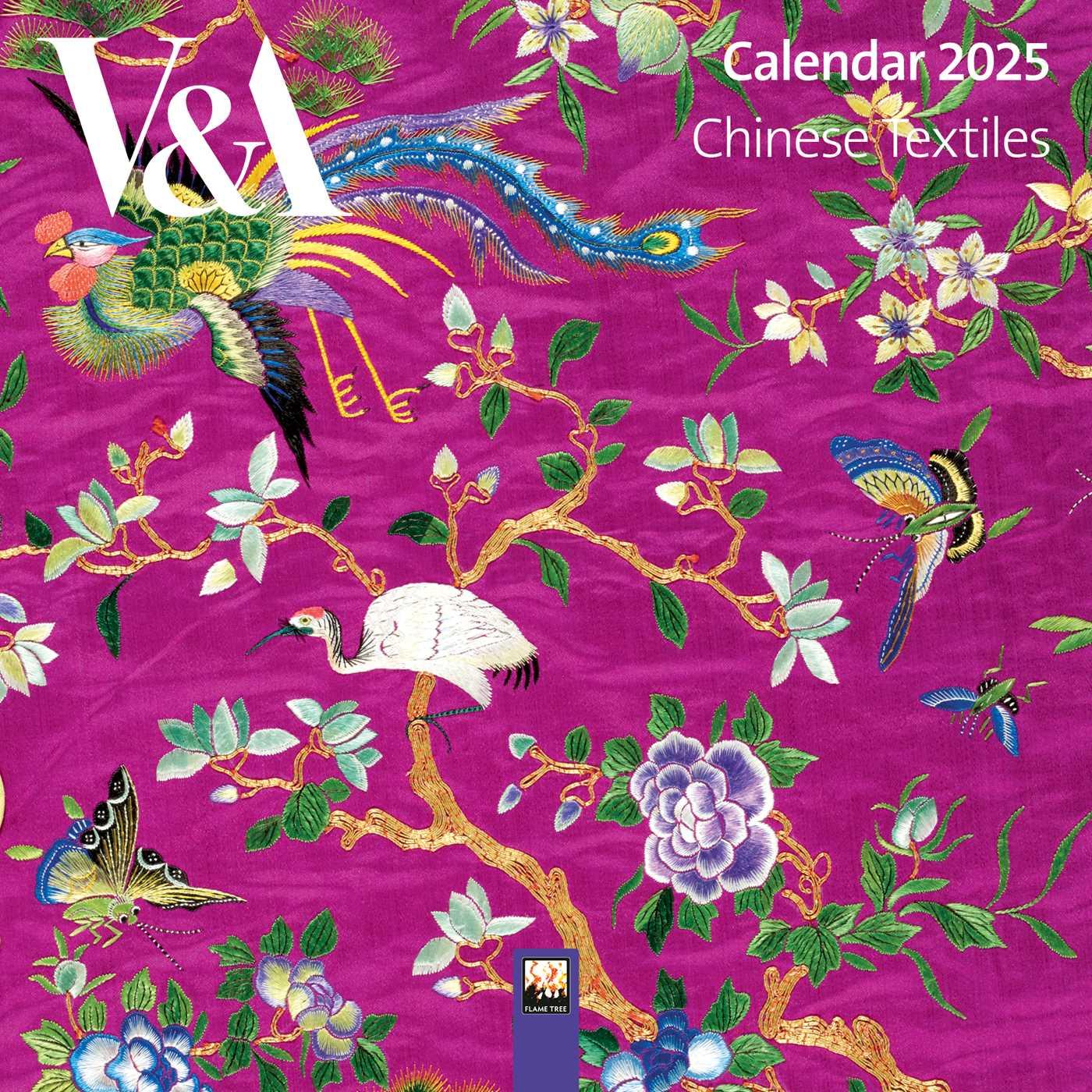 Cover: 9781835621073 | V&amp;a: Chinese Textiles Mini Wall Calendar 2025 (Art Calendar) | 2025