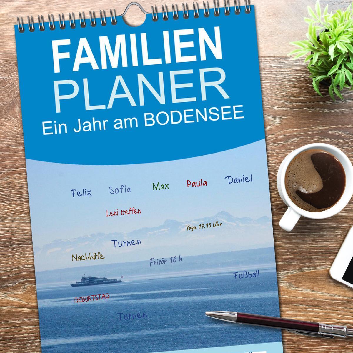 Bild: 9783457122860 | Familienplaner 2025 - Ein Jahr am BODENSEE mit 5 Spalten...