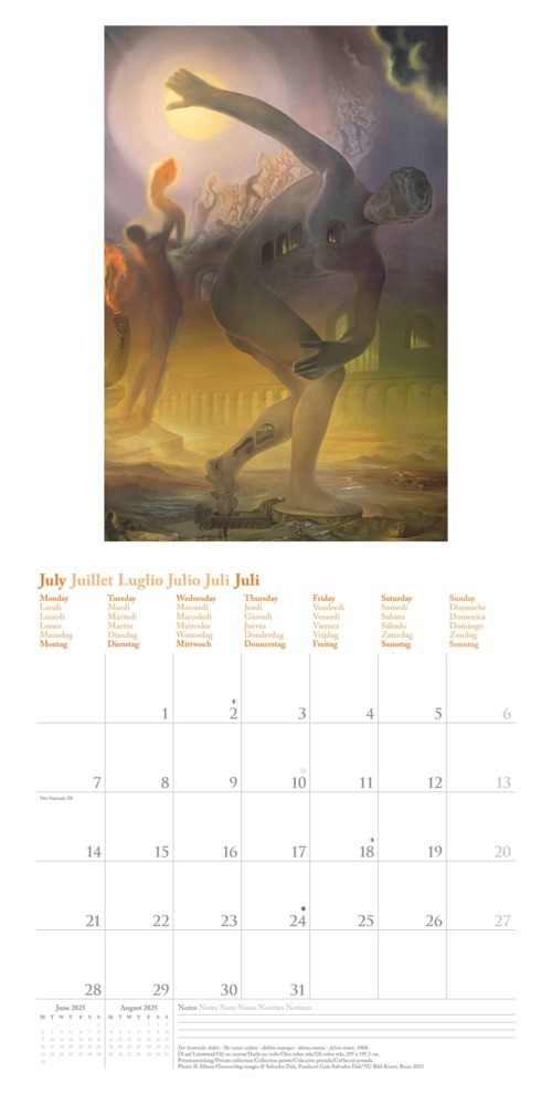 Bild: 4002725987969 | N NEUMANNVERLAGE - Dali 2025 Broschürenkalender, 30x30cm,...